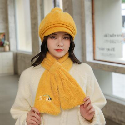 China 2021 New Mid Design Fur Scarf Hat For Women Winter Faux Fur Hats And Outdoor Adult Scarf Sets for sale