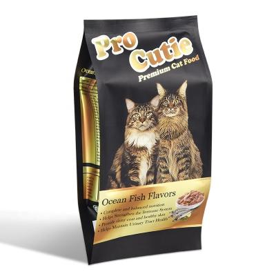 China Factory Supply Customizable Moisture Proof Side Gusset Pet Food Foil Bag With Zipper for sale