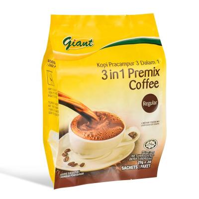 China Factory Supply Customizable Moisture-proof Gusset Food Coffee Bean Plastic Bag With Clear Side Window for sale