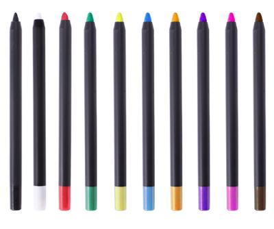 China Waterproof 10 Colors Pigment Wholesale Vegan Makeup Private Label Eyeliner Waterproof Long Lasting Gel for sale