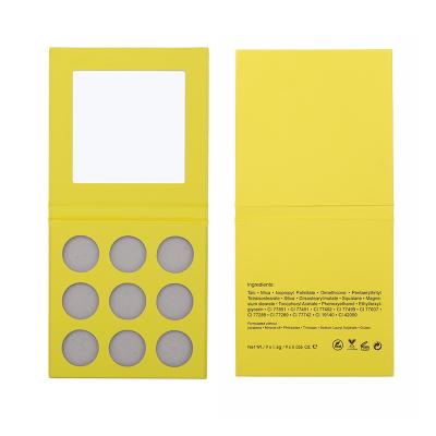 China Custom Empty EYE Eyeshadow Palette No Logo Cardboard Eyeshadow Palette Packaging for sale