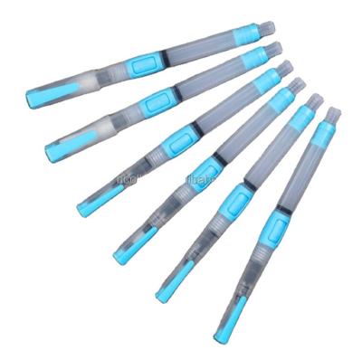 China 2023 Pen, New Arrival Watetcolor Paint Plastic Water Color Brush Set 6pcs Refillable Transparent Pump Watercolor Brush Pen for sale