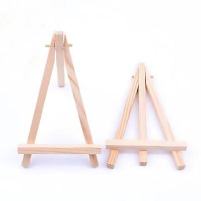 China 2023 Light Weight Amazon Top Selling Display Stand Tripod Frame Small Solid Wood Mini Small Easel Picture Frame for sale