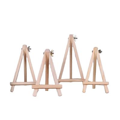 China 2023 Light Weight Mini Easel Tabletop Amazon Artwork Display Easel Wooden Painting Stand for Kids Painting for sale