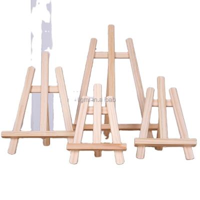 China 2023 Mini Trapezoidal Wood Drawing Table Top Easel Top Tripod Oil Painting Display Art Drawing Display Sight for sale