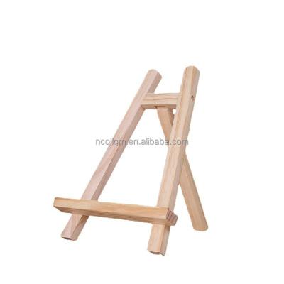 China New Hot Selling Lightweight Wooden Easel Children's DIY Desktop Easel Different Size Folding Solid Wood Display Stand For Children Painting for sale