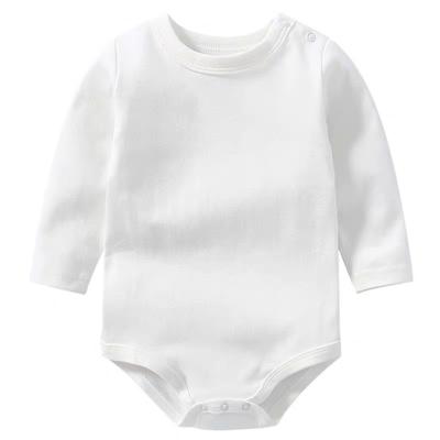 China Long Sleeve Newborn Baby Boys Clothes 100% Organic Cotton With Long Sleeves for sale