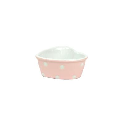 China Viable Heart Shaped Ramekins Ceramic Baking Dish for Pudding, Creme Brulee, Soufflé for sale