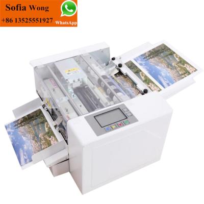 China Automatic Paper Feed Hotels A3 / A4 Business Card Cutter / Photo Postcard Cutting Machine for sale