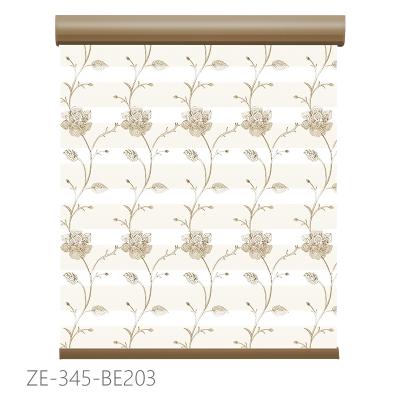 China Double Layers Zebra Electric Roller Blinds, Durable Suitable For Medium And Large Window for sale