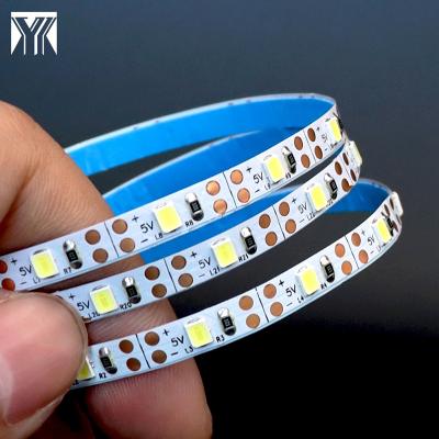 China LANDSCAPE TV Ribbon Backlight Lux 2835 DC5V 5mm 60LED/meter Flexible IP20 White Flexible Led Strip Light for sale