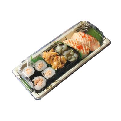 China Disposable Container Biodegradable Takeaway Plastic Sushi Food Packaging Disposable Paper Box for sale