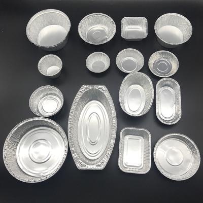 China Recycle High Quality Sale At A Low Price Disposable Tray Food Aluminum Foil Container for sale