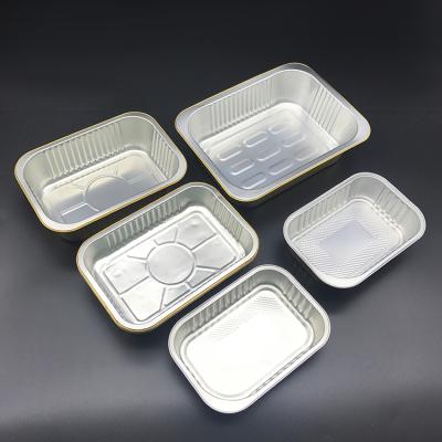 China No Color Fade To Retail High Temperature High End Production Take Away Fancy Foil Disposable Food Containers for sale