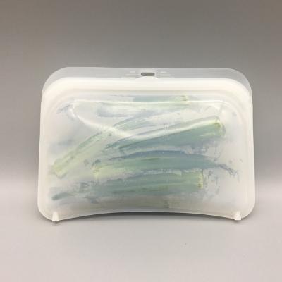 China Sustainable Container Customization Clear Biodegradable Silicone Bags For Food Storage for sale