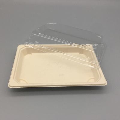 China Factory wholesale eco friendly paper biodegradable sushi box takeout container for sale