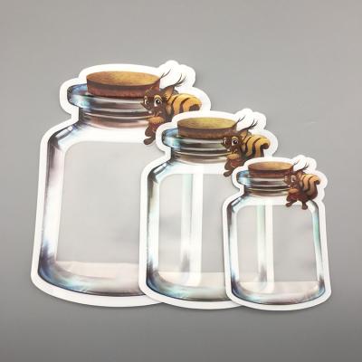 China Hot Sale Security Customization Snacks Sealed Storage Mason Jar Bottle Pattern Bag for sale