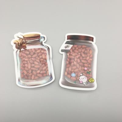 China Security Factory Selling Customization High Quality Plastic Mason Jar Zipper Food Bags for sale