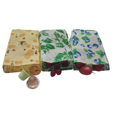 China Selling Food Like Hot Cakes Beeswax Wrap Sustainable Reusable Waste Food Storage Bread Sandwich Packaging for sale