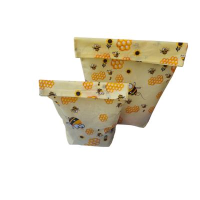 China Plastic Free Food Bees Food Storage Bread Sandwich Wrapping Sustainable Beeswax Wrap Eco-Friendly Wax Cover for sale