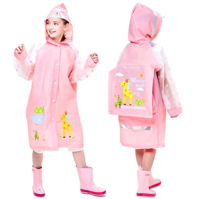 China 2021 Wholesale Plastic Transparent Raincoats Windproof Fashion Kids Rain Coat Raincoats For Children Emergency Raincoat Custom for sale