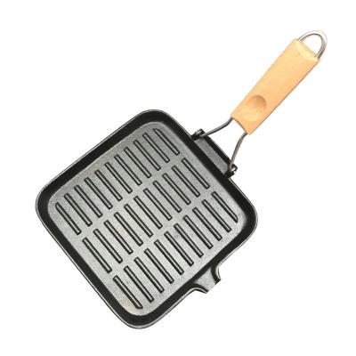 China Wholesale 2022 New Minimalist Non-stick Griddle Square Frying Outdoor Camping Foldable Pan Cooking Grill for sale