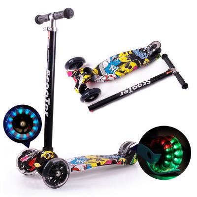 China 2020 Wholesale china wholesale cheap kid child kick scooter 3 balancing skating wheels for kids for sale with led light for sale