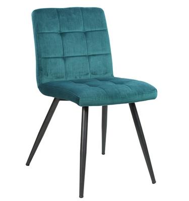 China Can be customized DM industry and trade integration colorful living modern velvet upholstery fabric dining chair for sale