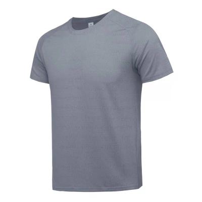 China Sports High Quality Breathable Round T-shirt Wicking Moisture Anti-wrinkle Neck Quick Dry T-shirt for sale