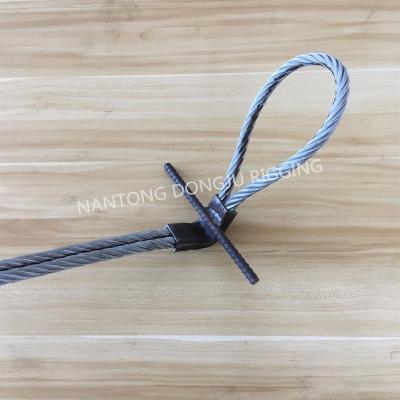 China Floor and roofting bent / angled slab lifting wire rope cast-in lifting loop for sale