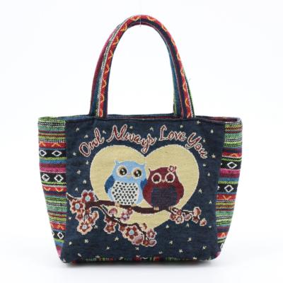 China Lady Manufacturers Supply New Large Capacity Shopping Beach Bags Ethnic Handbags Tote Bag Canvas for sale