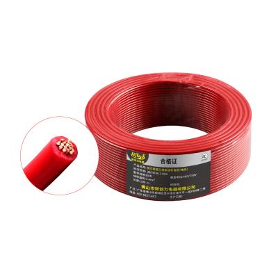 China Construction cables 6 mm square pvc insulated flexible electrical cable hot sale power cord cable for struction wiring for sale