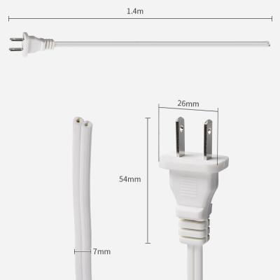 China Computer China OEM Power Supply Extension AC Power Cord American Standard 2 Pin Plug Laptop Power Cables for sale