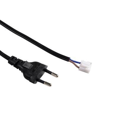 China Home Appliance OEM&ODM Electric Power Audiophile Cord 1.5M Length Black Color Flat Power Cord With Terminals for sale