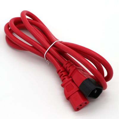 China Hot Selling COMPUTER IEC C13 Female To Male Power Cord C14 American CUL Certified Extension Cords for sale