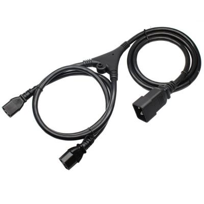 China Heavy Duty PDU Server 16A Power Cord Extension And Splitter For PDU Server C20 To 2*C13 Splitter Power Cord for sale