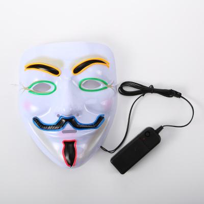 China Halloween Party Supplies Halloween Mask LED Light Up Mask For Festival Halloween Cosplay Costume Masquerade Parties Carnival Gifts for sale