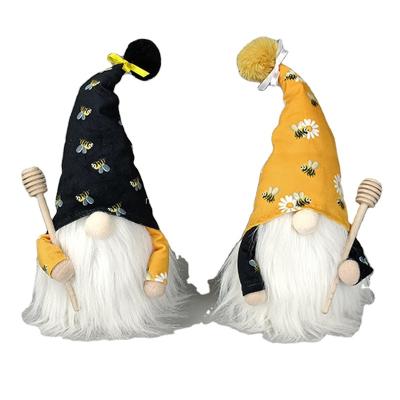 China Polyester Bumble Bee Gnome Chef with Scandinavian Tomte Nisse Honey Bee Elf Home Farmhouse Light Swedish Kitchen Decor for sale