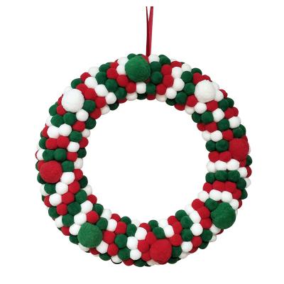 China Handmade Christmas Day Decoratiom Door Hanging Christmas Home Outdoor Garland Decoration Christmas Wreath de Navidad de decoration for sale