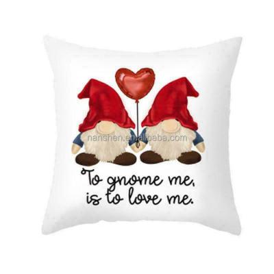 China Europe Pillow Case Gnome Pillow Cover Tile For Home Decoration For Valentine Holiday for sale