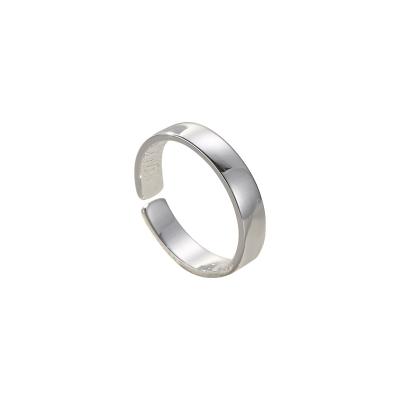 China Lovers S925 Sterling Silver Version Resizable Korean Version Ins Wind To Ring Simple Element Ring for sale