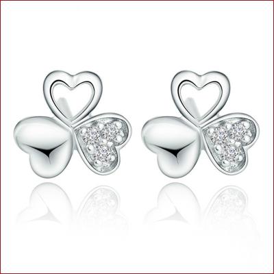 China Fashion Jewelry CLASSIC Clover 925 Sterling Silver Earring for sale