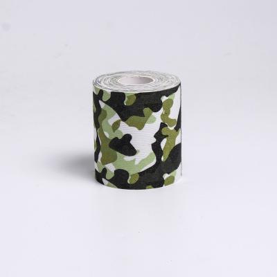 China Animals Cotton Camouflage Kinesiology Sport Therapeutic Tape For Athletes Water Resistant Reduce Pain Injury Recovery 5cmx5m for sale