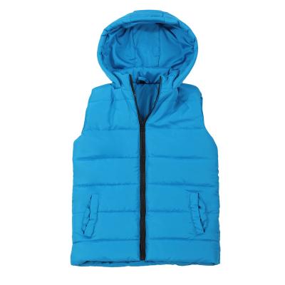 China Wholesale Fashion Logo Printing Breathable Winter Popular Sleeveless Warm Windproof Boy Quilted Vest for sale