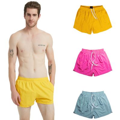 China Wholesale Custom Anti-Wrinkle New Arrival Mens Solid Color Quick-Drying Summer Beach Shorts Seaside Breathable Swimming Trunks Men for sale