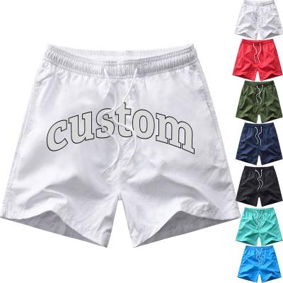 China Logo Custom High Quality Mens Beach Swim Shorts Breathable Custom for sale