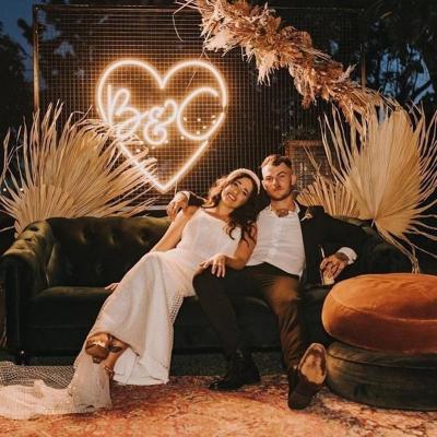 China Easy installation neon light decoration wedding love sweet dropshipping good quality acrylic led neon sign for sale