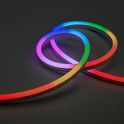 China Custom Silicon RGB Led IP67 Waterproof 8mm Neon LED Flexible Neon Strip Light 14W 12 24V Led Ambient Light For Home for sale