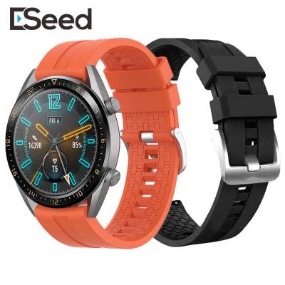 China Wholesale Silicone Silicone Strap For Huawei GT2 46mm Smart Watch Strap 22mm Sports Wrist Bands Rubber Straps for sale