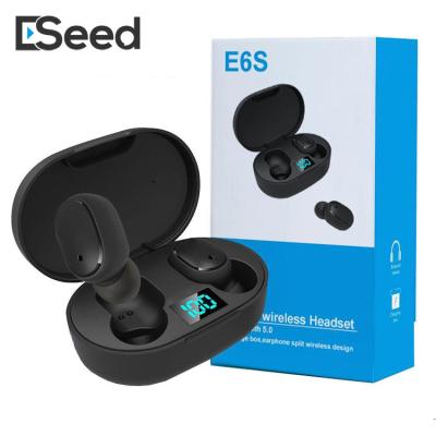 China Popular In-Ear Wireless Headphones BT 5.0 High Fidelity Noise E6S TWS Earbuds With Dual Mic Earphones Auto Pairing i9s i12 A6S for sale